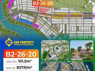 B22620  lô góc võ chí công, gần aeon mall hòa xuân