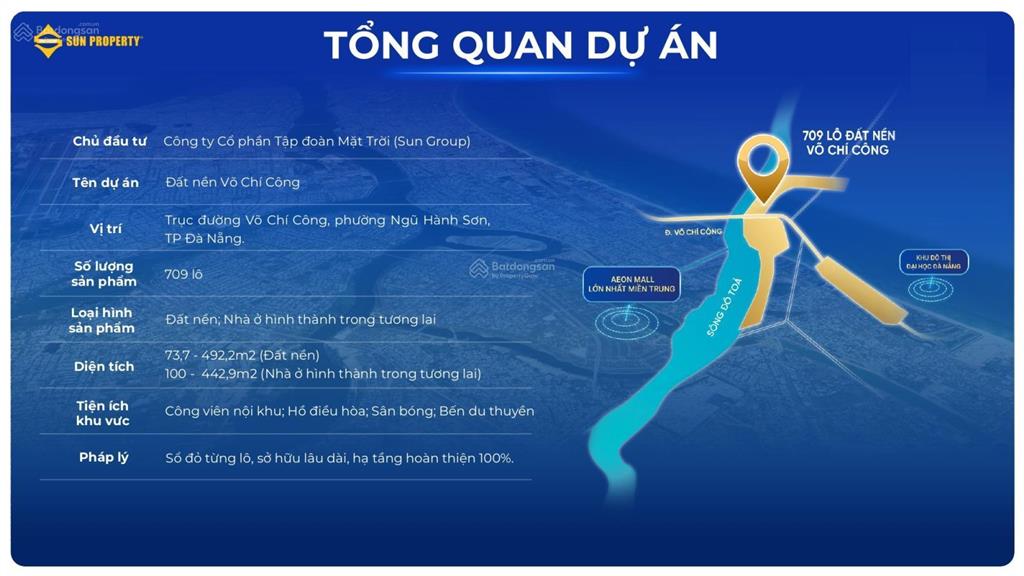 Lô đất 100m² võ chí công giá dưới 5 tỷ khu nam đà nẵng.