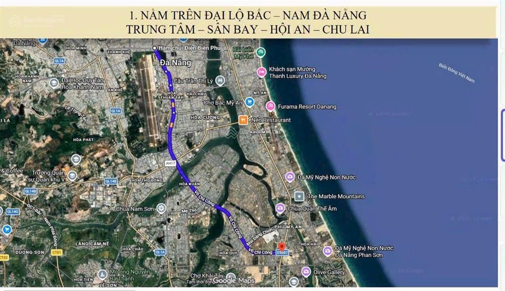 Lô đất 100m² võ chí công giá dưới 5 tỷ khu nam đà nẵng.