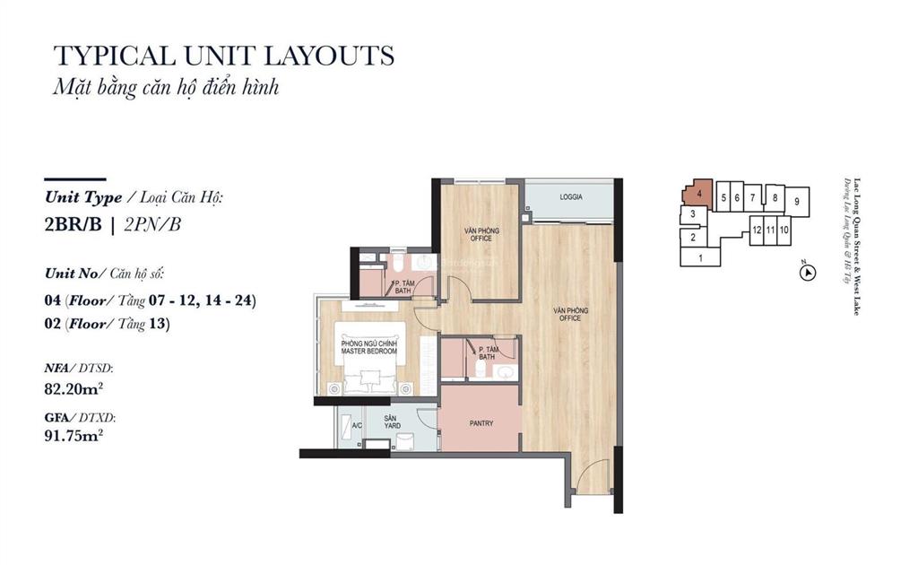 Soho heritage west lake  studio 51m2 giá 3.7tỷ  1pn 65m2 giá 4.6 tỷ, 2pn 83m2 giá 7tỷ, 2pn+1 88m2