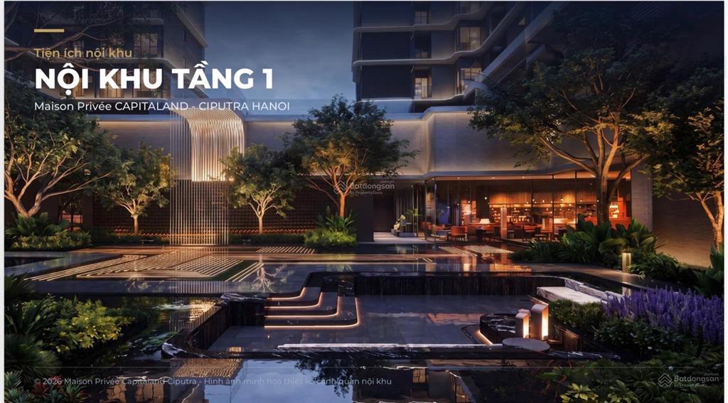 Nhận booking căn hộ maison privée cđt capitaland! căn 2pn dt 90m2