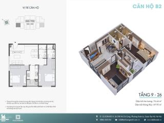 Bán căn hộ view đẹp tại d’. el dorado, 7,6 tỷ, 70m2, 2pn, 2wc, phú thượng, tây hồ