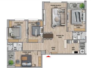 Bán căn hộ 4pn tại udic westlake, dt 150m2, tầng cao, view sông hồng, công viên 65ha ciputra.