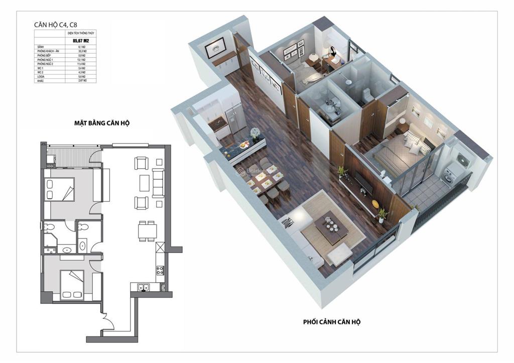 Bán cc udic westlake, 86m2, 2pn, 2wc nội thất cơ bản cđt, nhà đã có sổ, view công viên ciputra.