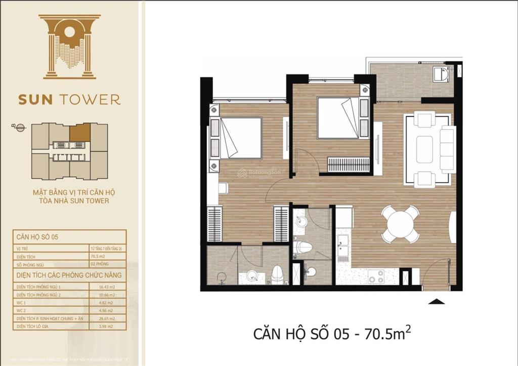 Bán căn hộ tây hồ residence dt 70.5m2/ ban công hướng đông view hồ tây, full nội thất nhà đã có sổ