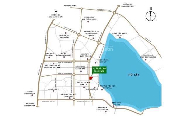 Bán căn hộ tây hồ residence dt 70.5m2/ ban công hướng đông view hồ tây, full nội thất nhà đã có sổ