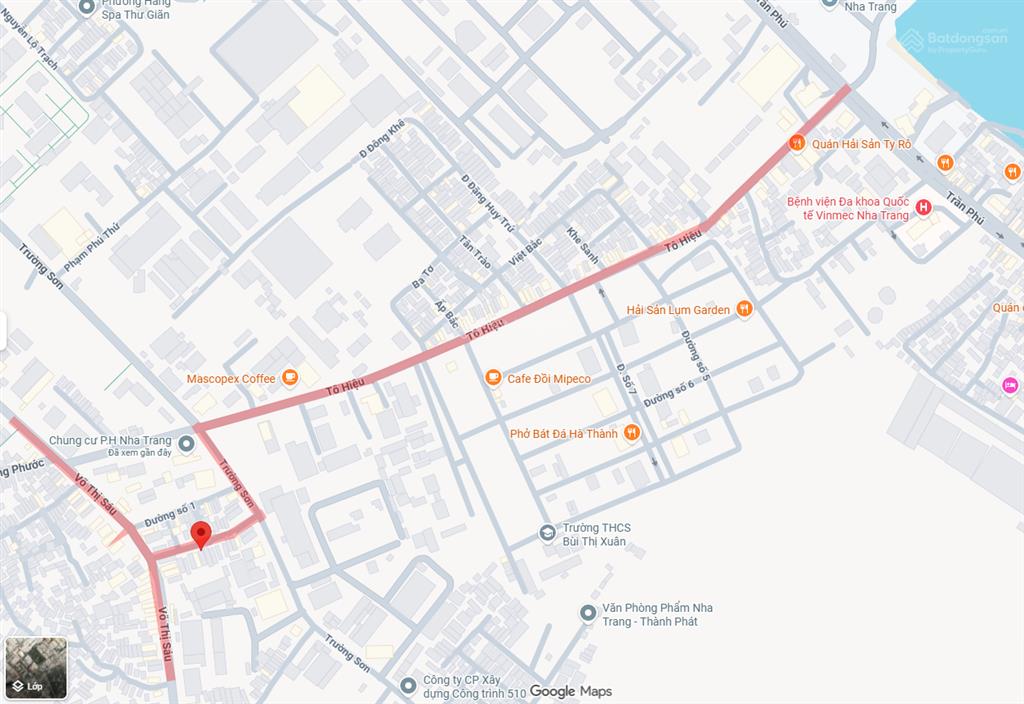 Cần tiền bán gấp, bán đất tặng nhà c4, cách biển 700m, đường oto 7m thông 2 đầu  p. vĩnh trường