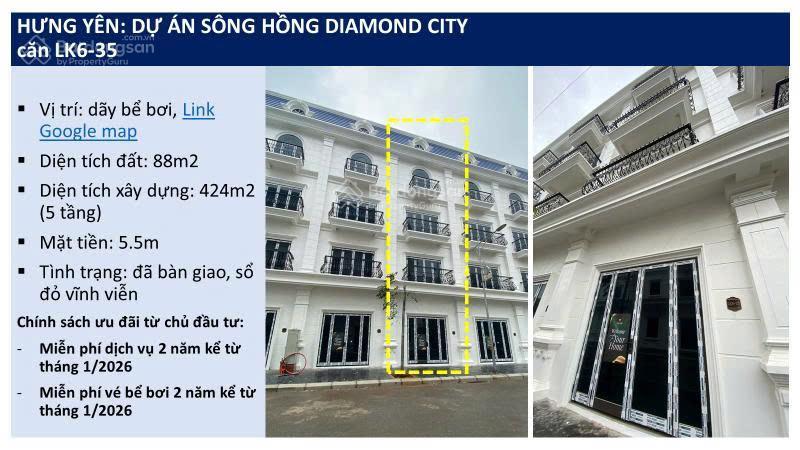Chính chủ bán lô lk6 giá 8,5 tỷ bao phí 88m2 xây 5 tầng đã bàn giao sổ đỏ vĩnh viễn