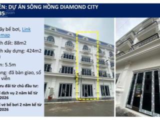 Chính chủ bán lô lk6 giá 8,5 tỷ bao phí 88m2 xây 5 tầng đã bàn giao sổ đỏ vĩnh viễn