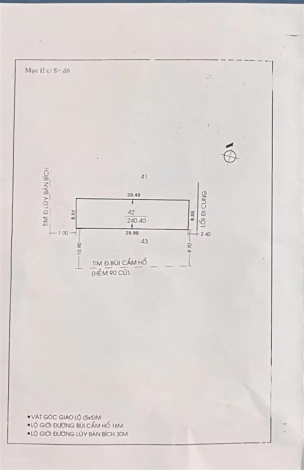 Cần bán gấp miếng đất ngay góc siêu hiếm liền kề tại lũy bán bích, tân phú