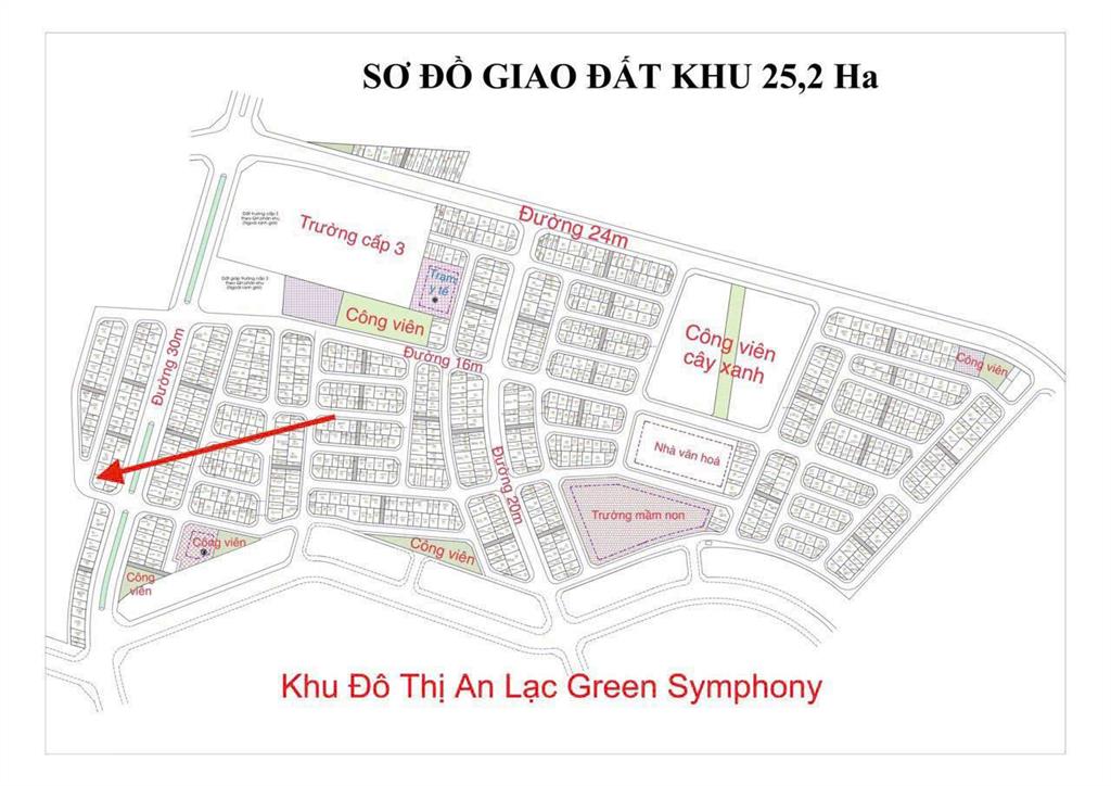 Chủ gửi em bán lô 46,6m2, khu 25ha vân canh, đường trước nhà rộng 20m và thoáng, gía nhỉnh 9 tỷ