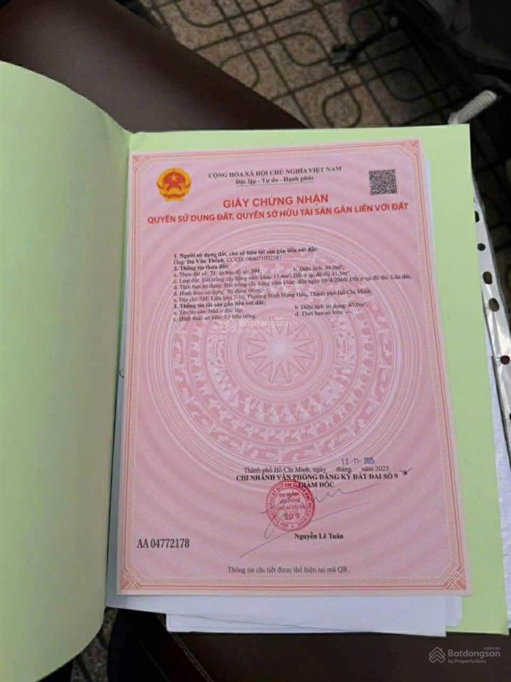 Nhà mới mặt tiền liên khu 210  2 tầng btct  gần gò xoài  5.25 tỷ