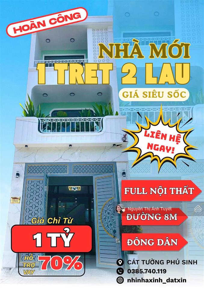 Giỏ hàng nhà đẹp sổ riêng giá rẻ | kdc cát tường phú sinh | nhà mới  mẫu hiện đại