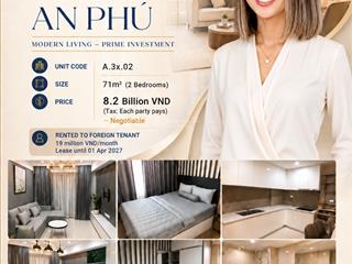 Bán 2 phòng ngủ masteri an phú