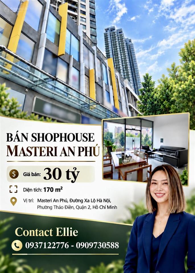 Bán căn shophouse masteri an phú