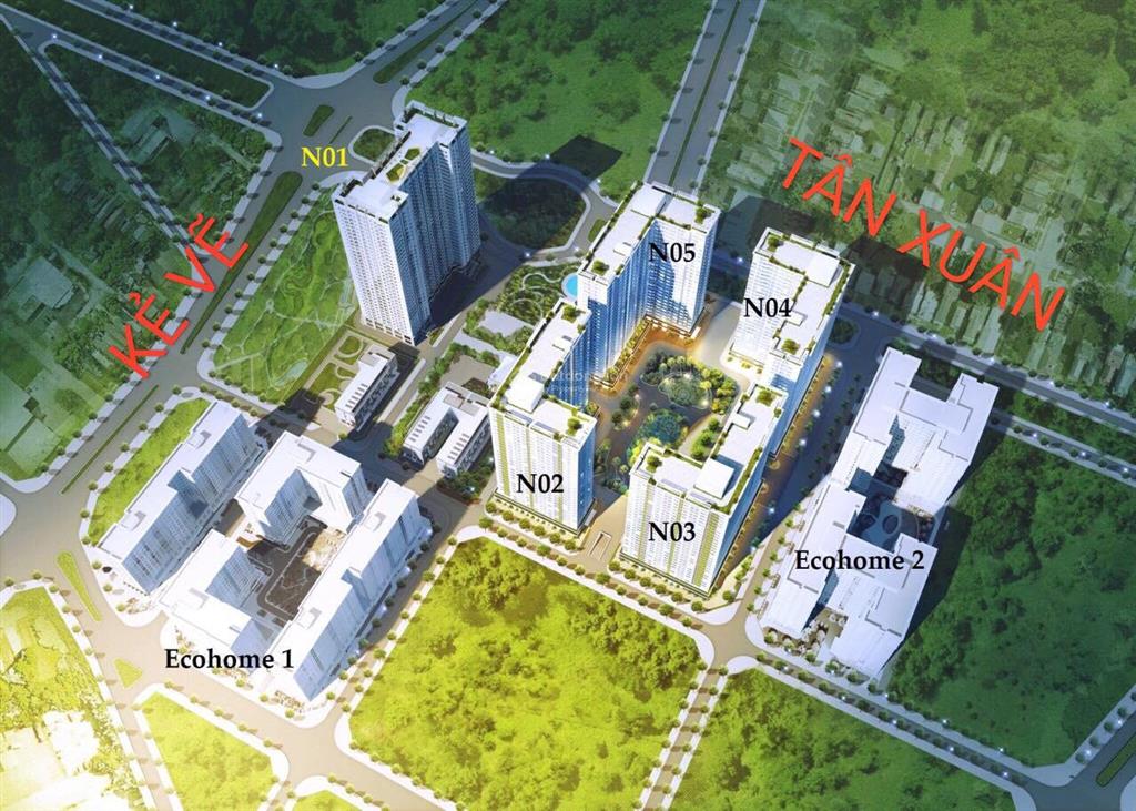 Siêu phẩm hot hit ecohomes 3 vị trí siêu siêu đẹp  chỉ hơn 2 tỷ căn 2 ngủ 2 wc
