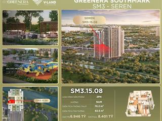 Bán căn hộ chung cư greenera southmark, 6,946 tỷ, 76,2m2 tại ngọc hồi, thanh trì, hà nội