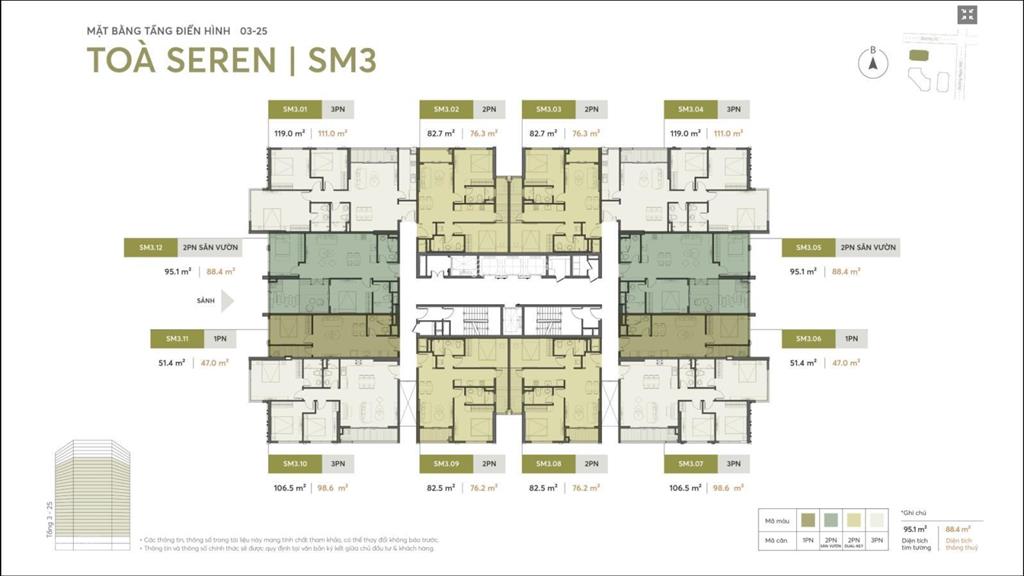Bán căn hộ 2pn chiết khấu khủng lên tới 21,5%, quà tặng 800tr tại greenera southmark 486 ngọc hồi