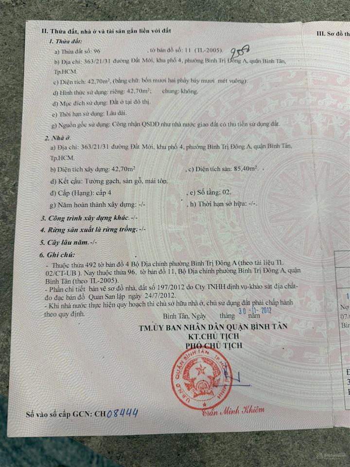 Nhà bình trị đông, gần trường học, chợ, ngã 4 bốn xã, lê văn quới