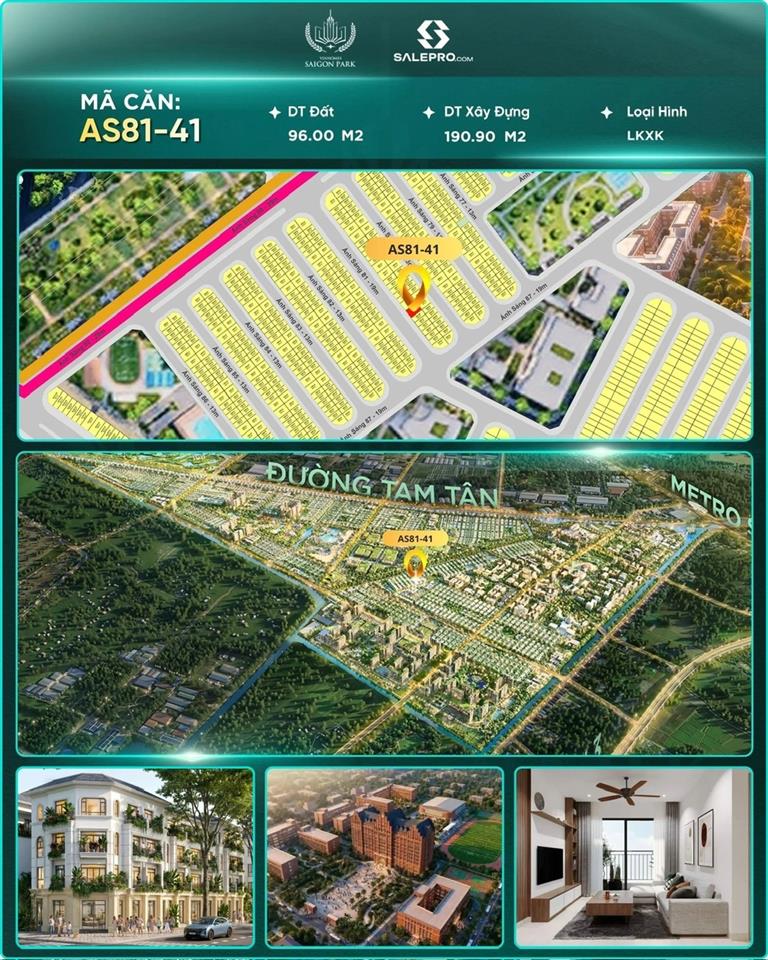 Kính gửi Anh/Chị thông tin căn:🔹 Mã căn: AS81-41 CĂN XẼ KHE  VINHOMES HỐC MÔN