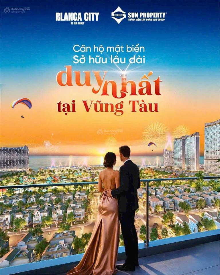 Căn hộ biển blanca city vũng tàu diện tích 53,5m²  giá chỉ 3,5 tỷ sh lâu dài duy nhất