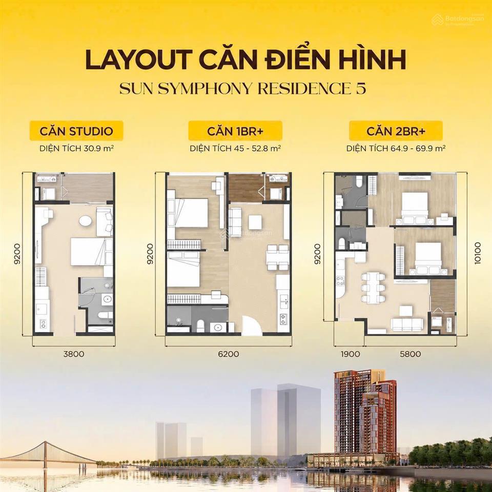 Symphony 5 căn hộ view sông hàn & pháo hoa hiếm hoi giữa trung tâm đà nẵng
