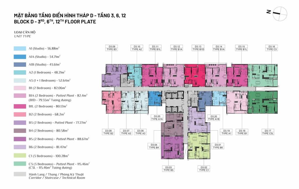 Căn hộ elysian studio, 36.88m², d12.19  3.0 tỷ vnd (all in, đã tt 15%)