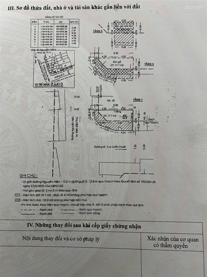 Bán nhà mặt tiền kinh doanh nguyễn hiền, phường bàn cờ, quận 3   trần nguyễn tuấn dũng.