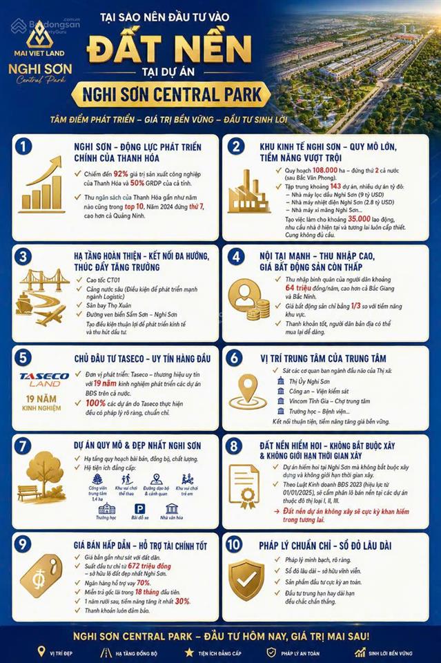 Lô đất nền giá tốt ngay trung tâm hành chính nghi sơn lk19