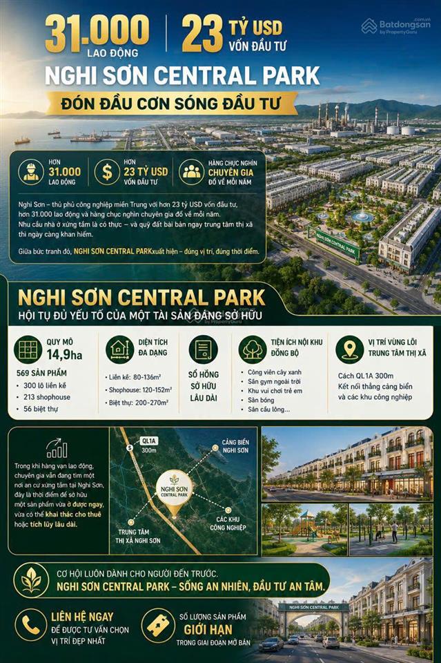 Lô đất nền giá tốt ngay trung tâm hành chính nghi sơn lk19