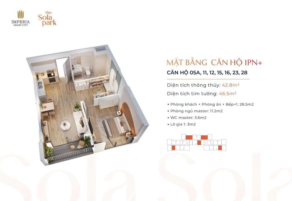 Quỹ căn hộ sola park  suất ngoại giao f0  nhiều căn đẹp  giá thấp hơn thị trường