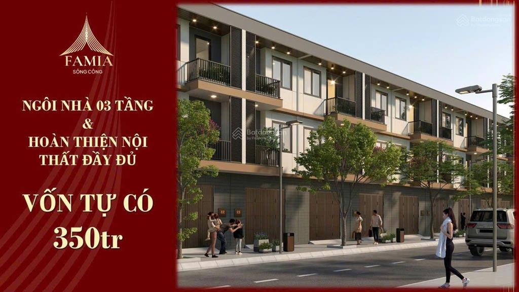 Nhà ở xã hội famia sông công thái nguyên chỉ với 350tr/căn chung cư, 1.7 tỷ/liền kề