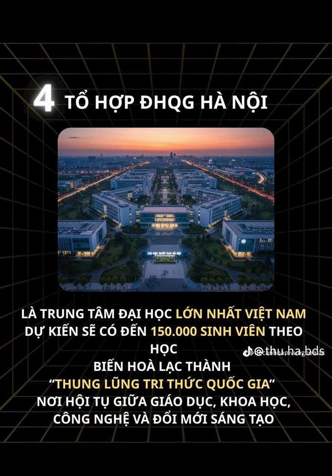 💡 HÒA LẠC – “QUẬN 9” CỦA MIỀN BẮC?
Nếu BĐS Quận 9 từng tăng giá hơn 10 lần nhờ Khu Công
