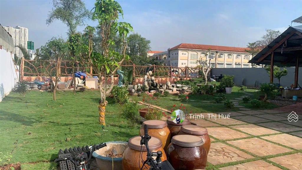 Bán biệt thự sân vườn view sông gần 1000m2 kdc tuổi trẻ  kdc thạnh mỹ lợi dt 24.5x39 1 trệt 1 lầu