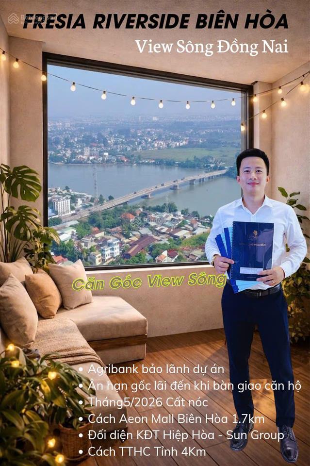 Sang lại căn góc 57m2 view sông tầng cao do hs không vay được bank