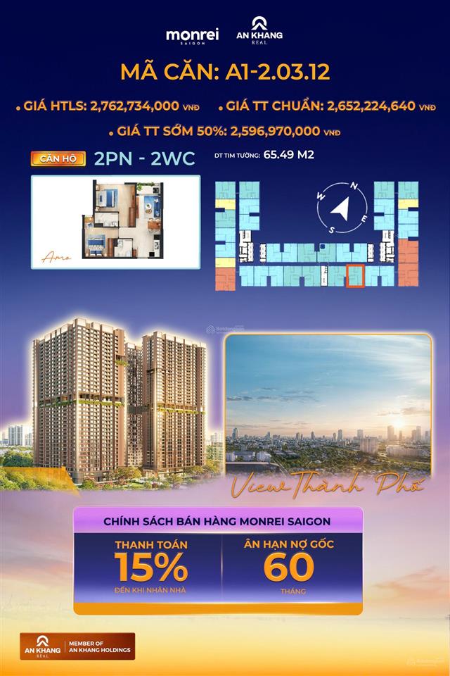 Cần ra gấp căn hộ monrei sài gòn giá tốt cho khách thiện chí!