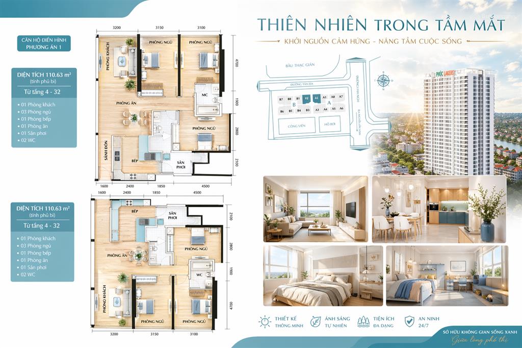 Hoàng anh lakeview residence 3pn giá hấp dẫn 5,8 tỷ nhận nhà vào ở ngay