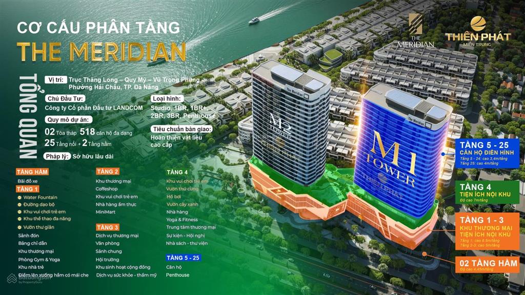 Bán căn hộ m12004 the meridian 61m2, view pháo hoa, view sông , view biển , view downtown