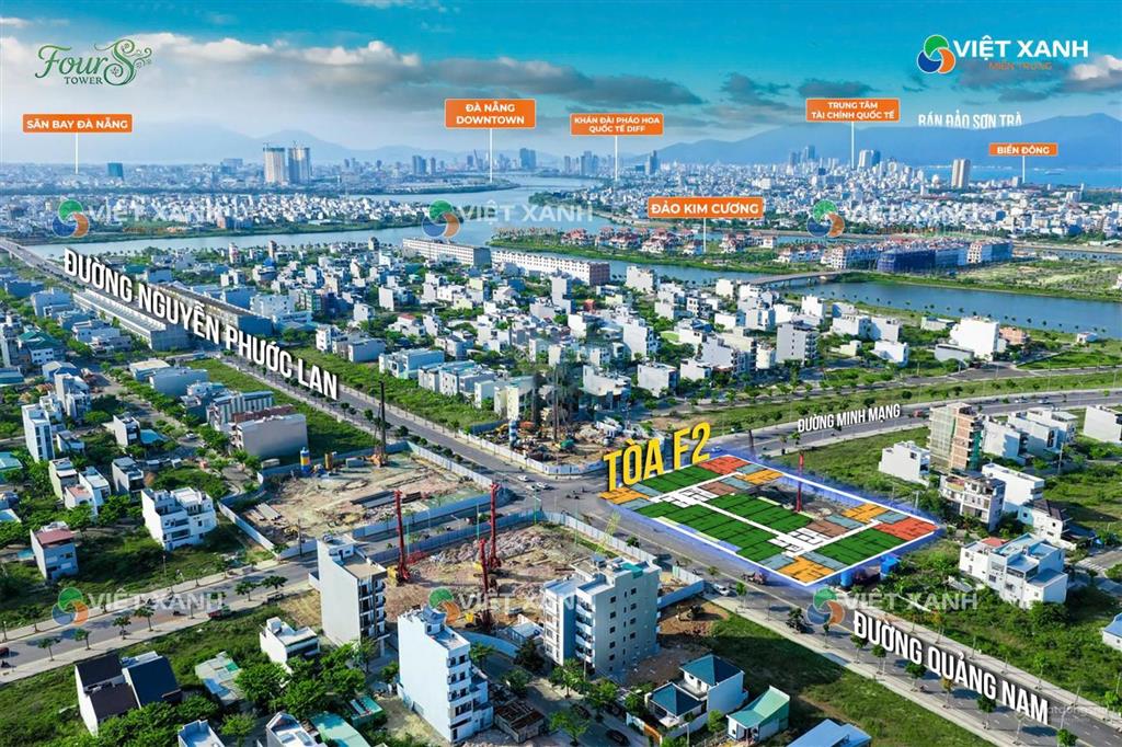 Tung giỏ hàng cđt toà f2 fours tower, 20 căn view sông view biển tầng cao siêu đẹp chỉ 1,8 tỷ