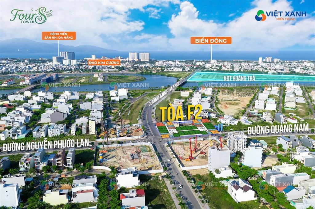 Tung giỏ hàng cđt toà f2 fours tower, 20 căn view sông view biển tầng cao siêu đẹp chỉ 1,8 tỷ