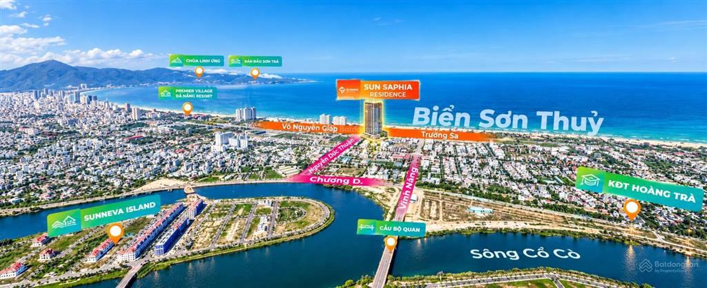 Nhận booking căn hộ mặt biển võ nguyên giáp  sun saphia residence