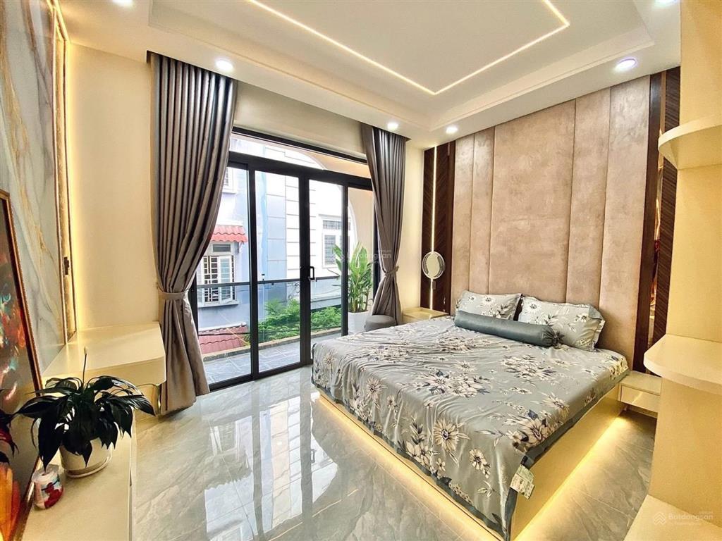 Bán nhà mới xây hẻm ô tô thông huỳnh văn nghệ trần thị trọng (cống lở)  full nội thất