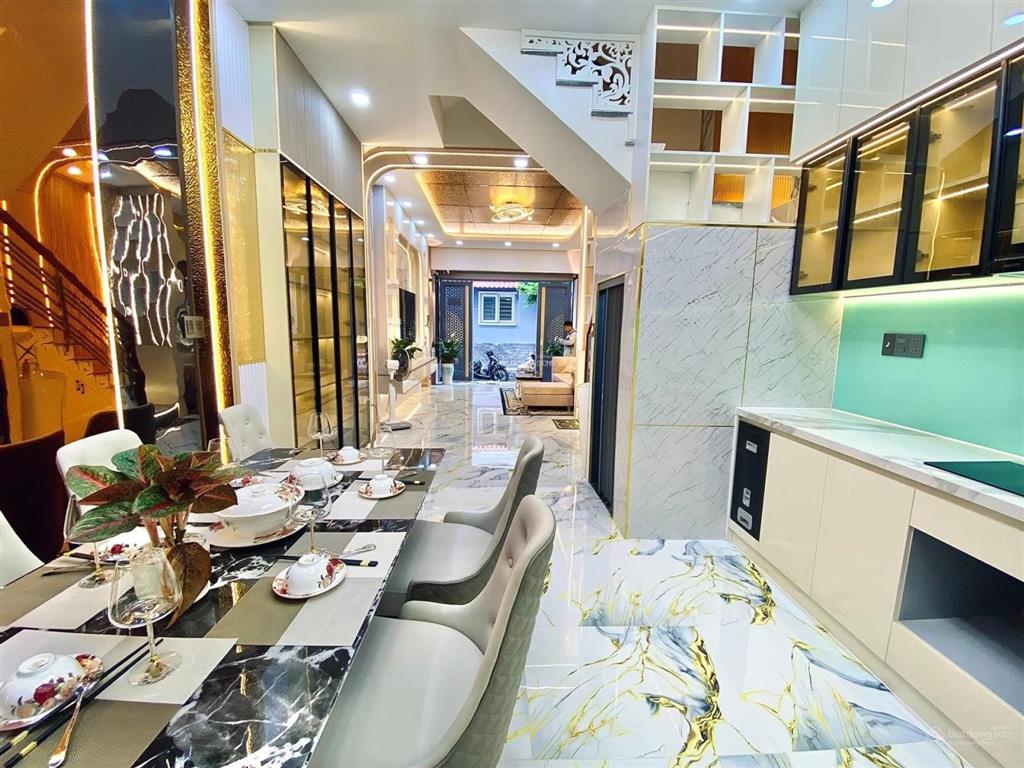 Bán nhà mới xây hẻm ô tô thông huỳnh văn nghệ trần thị trọng (cống lở)  full nội thất