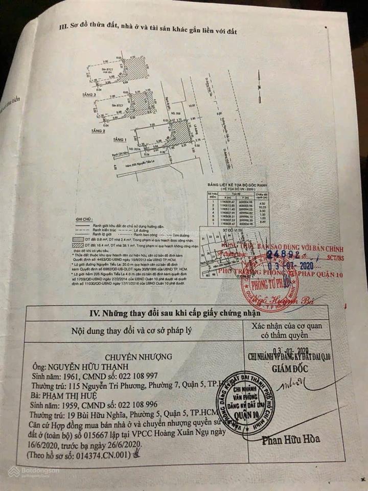 Bán nhà mặt phố tại 207, đường nguyễn tiểu la, quận 10, giá cực chất 12,8 tỷ, 45 m2