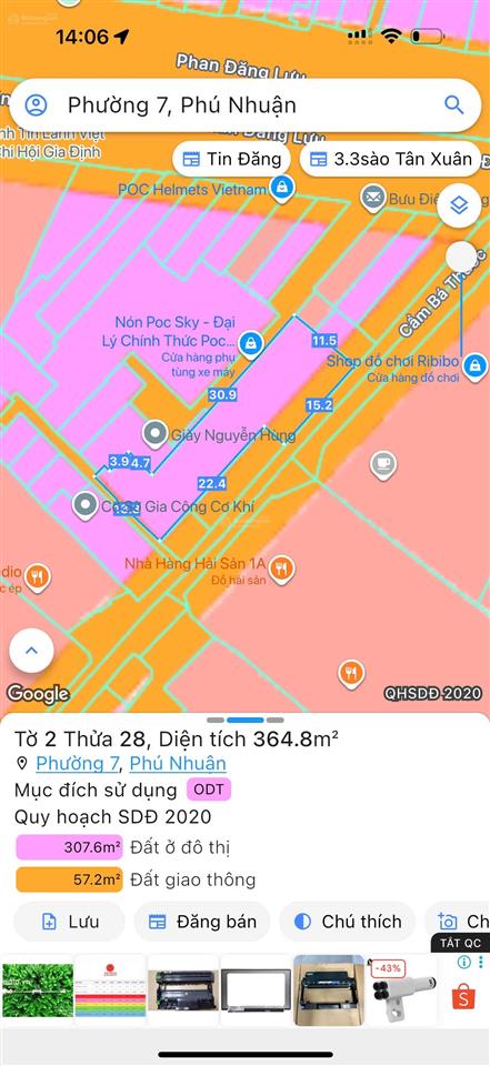 Số 2 cầm bá thước mt khủng ngang 37, xm (15 + 22.x) ngay phan đăng lưu, phú nhuận đảm bảo hiếm có
