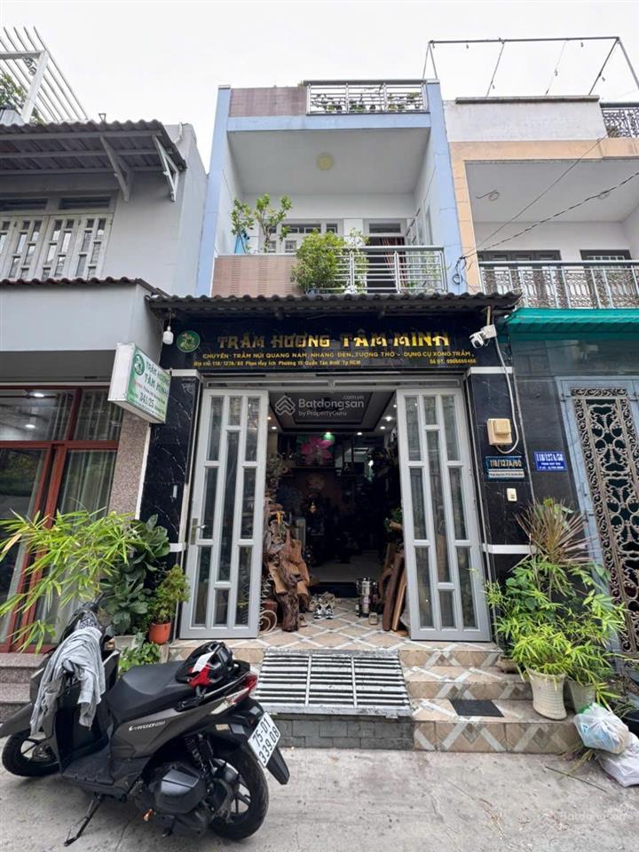 Bán nhà phan huy ích, p15 tân bình, hẻm 10m, 4.05x14.05m, 3 tầng, 5pn, gần sân bay