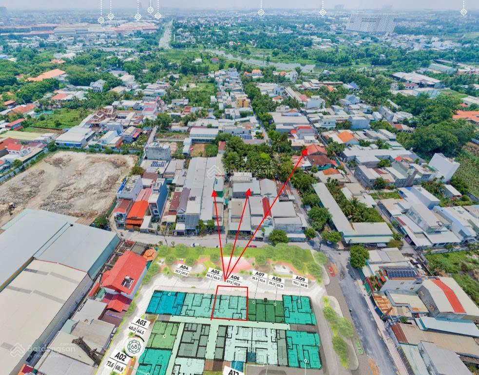 Bán nhanh căn hộ a06 2pn 2wc 67m2 tầng trung giá tốt vị trí đẹp tại the emerald 68 đã vat, bao phí