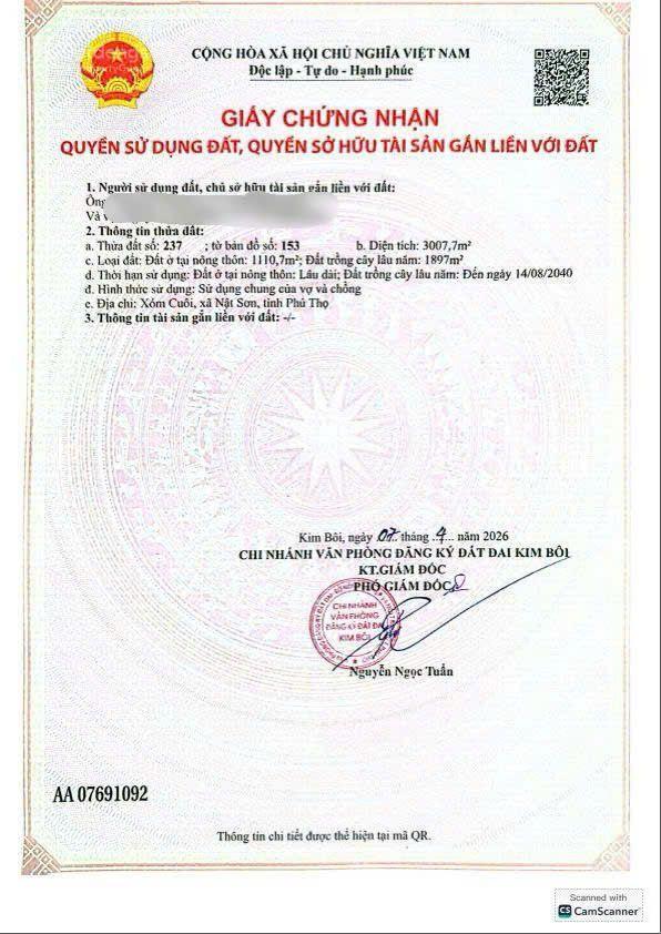 Chỉ 300 triệu sở hữu đất sổ hồng giáp đường ql21, 5 phút tới kcn 300ha và chợ dân sinh