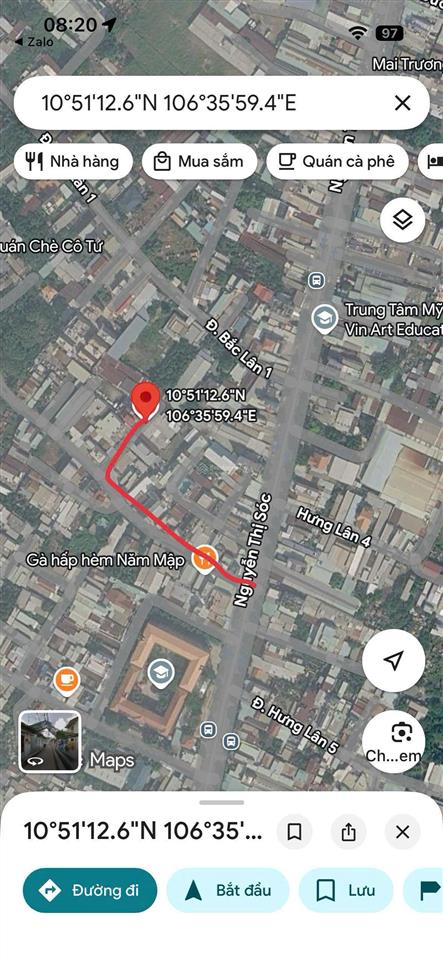 Đất bà điểm gần nguyễn thị sóc, ngang 5m, đường ô tô, sổ riêng, giá 4,25 tỷ