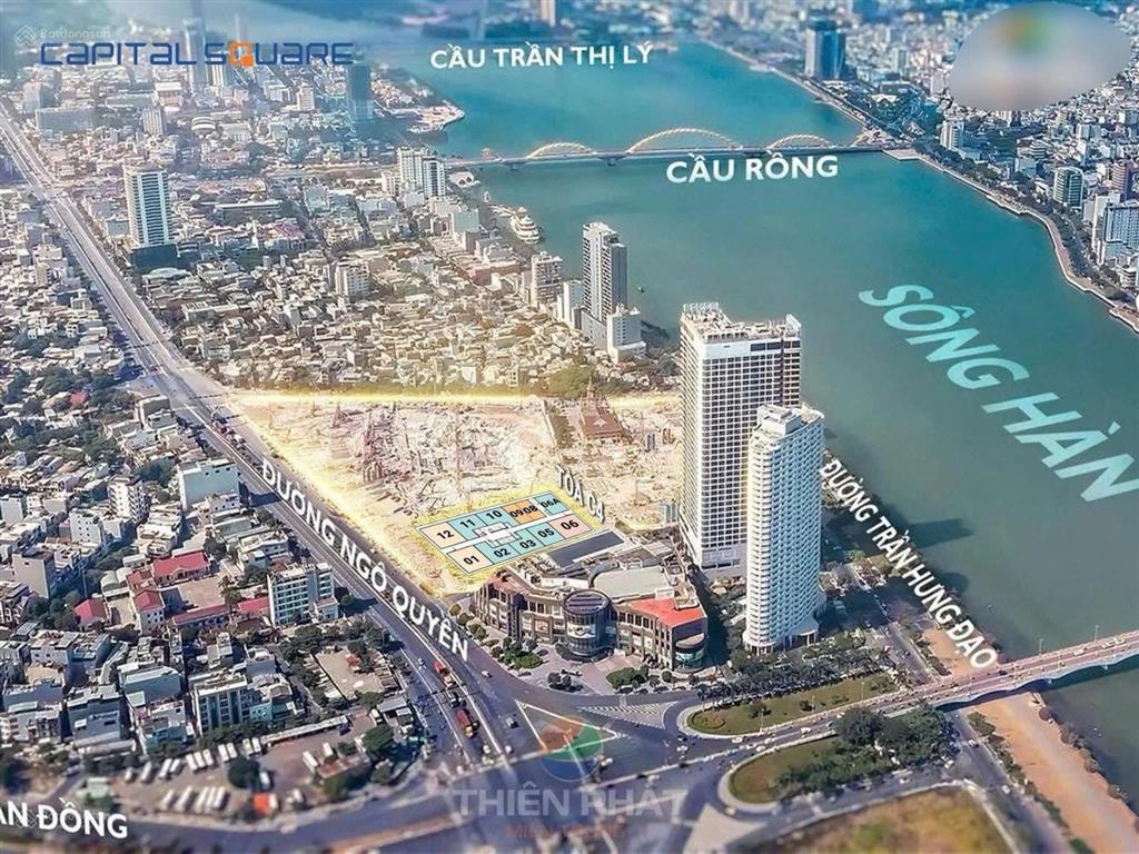 Siêu ưu đãi  căn hộ 2pn capital square view biển tầng cao  cạnh tttm vincom, mở bán gđ1 giá cđt
